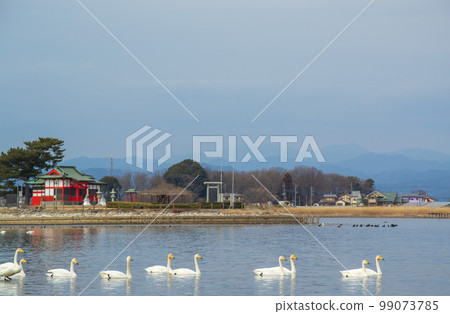 Scenery of Lake Tatara, Tatebayashi City, Gunma Prefecture 99073785