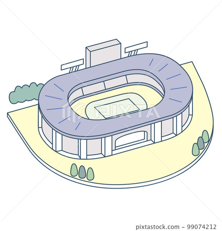 許多人聚集的體育場。熱鬧特別的日子 99074212