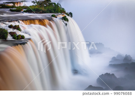 Iguacu falls on Argentina Side from southern Brazil side, South America Iguacu falls on Argentina Side from southern Brazil side, South America 99076088