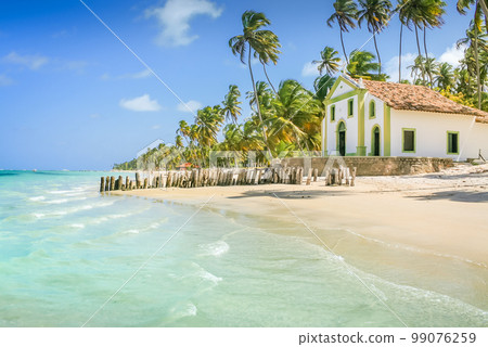 Carneiros Beach and Chapel in Pernambuco, Northeastern Brazil, South America Carneiros Beach and Chapel in Pernambuco, Northeastern Brazil, South America 99076259