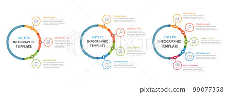 Three Infographic Templates 99077358