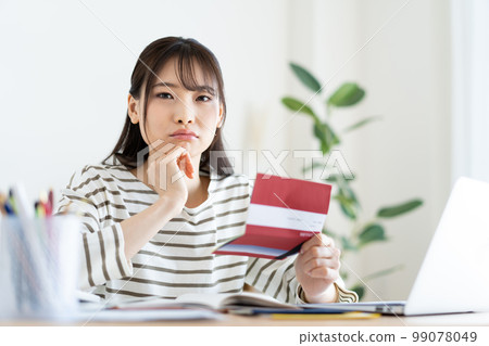 婦女用通貨膨脹檢查家庭賬簿 99078049