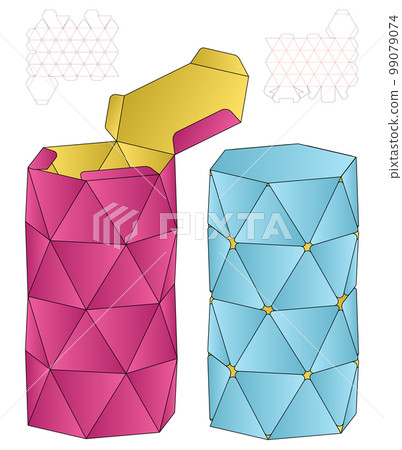 Box packaging die cut template design. 3d mock-up 99079074