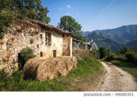 Old traditional farm, Picos de Europa, Asturias, Spain Old traditional farm, Picos de Europa, Asturias, Spain 99080301