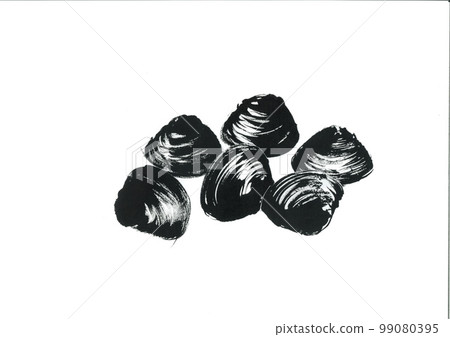 Illustration: Shijimi clam Illustration: Shijimi clam 99080395