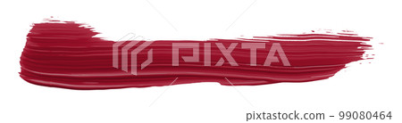 Ruddy brush isolated on white background, red brush Scarlet Sage 99080464