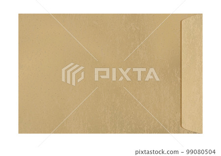 Vertical manila envelope isolated on white background 99080504