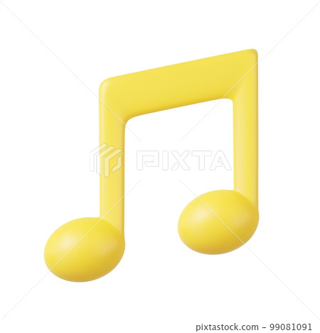 3d Note symbol icon. 3d Note symbol icon. 99081091