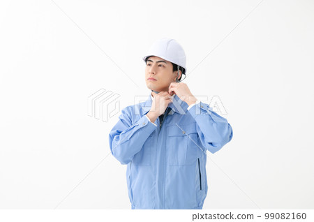 工作服頭盔的男人 工作服頭盔的男人 99082160