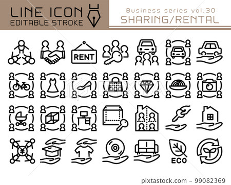 Line icon商務系列vol.30分享/出租服務 Line icon商務系列vol.30分享/出租服務 99082369