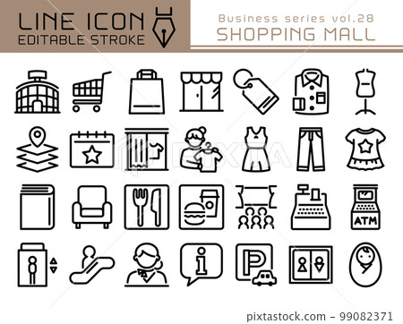Line icon business series vol.28 shopping mall 99082371