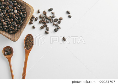 Coffee brewed from freshly roasted beans Coffee brewed from freshly roasted beans 99083707