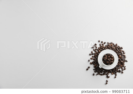 Coffee brewed from freshly roasted beans Coffee brewed from freshly roasted beans 99083711