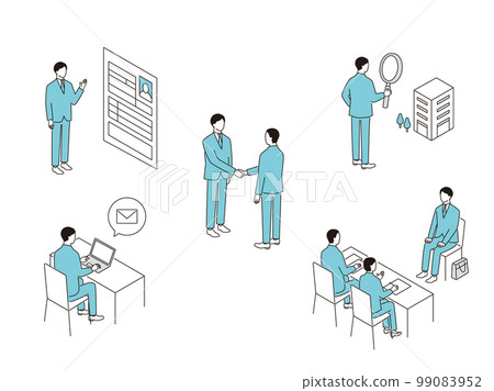 各種求職場景集 99083952