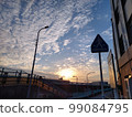 autumn sky at dusk 99084795