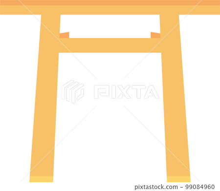 Illustration of a simple torii gate 99084960