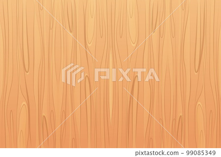 Wooden material, textured surface wood comic background in cartoon style. Wall, panel for game, ui design 99085349