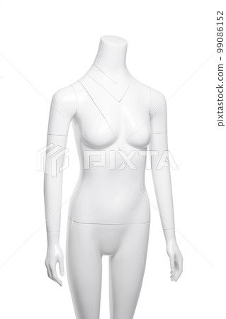White female mannequin isolated on white background White female mannequin isolated on white background 99086152