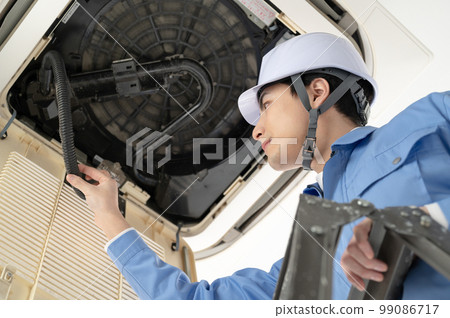 Male work clothes air conditioner repair inspection 99086717