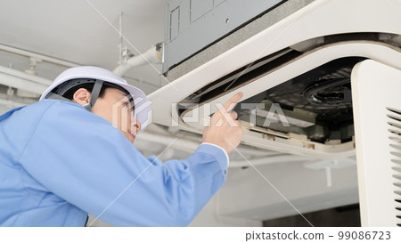 Male work clothes air conditioner repair inspection 99086723