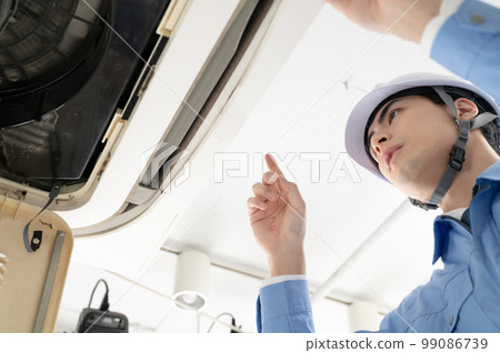 Male work clothes air conditioner repair inspection 99086739