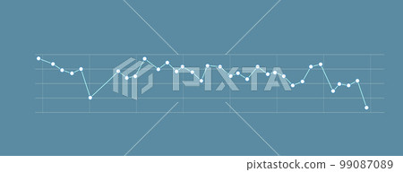 Vector line graph element. Modern simple chart background 99087089