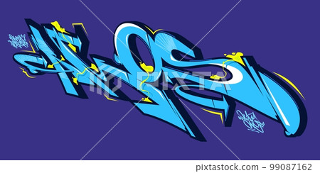 Colorful Abstract Isolated Graffiti Street Art Style Word Amos Lettering Vector Illustration Template Colorful Abstract Isolated Graffiti Street Art Style Word Amos Lettering Vector Illustration Template 99087162