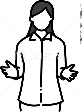 女人剪影來解釋 女人剪影來解釋 99087266