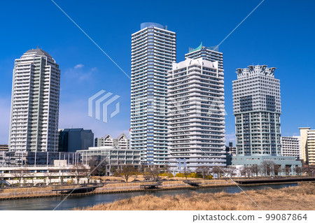 "Kanagawa Prefecture" Landscape of Yokohama Bay Area Tower Apartment "Kanagawa Prefecture" Landscape of Yokohama Bay Area Tower Apartment 99087864