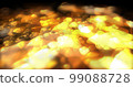 Abstract multicolored liquid iridescent yellow gold bright glowing, magical abstract background 99088728