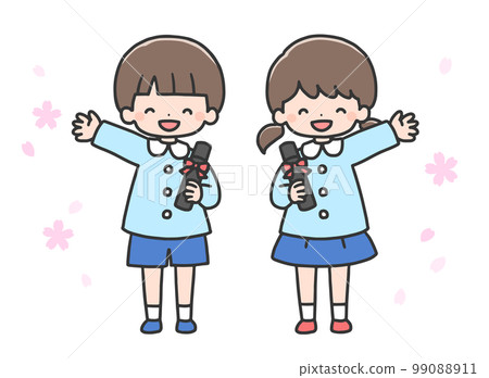 畢業典禮男孩和女孩 畢業典禮男孩和女孩 99088911
