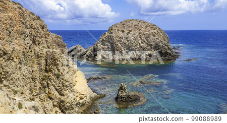Island of Isleta del Moro, Cabo de Gata-Nijar Natural Park, Spain Island of Isleta del Moro, Cabo de Gata-Nijar Natural Park, Spain 99088989