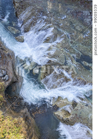 Aerial view of "Otaki Niagara Falls" in late autumn Aerial view of "Otaki Niagara Falls" in late autumn 99089339