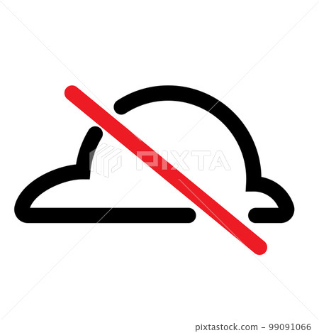 Cloud offline icon line isolated on white background. Black flat thin icon on modern outline style. Linear symbol and editable stroke. Simple and pixel perfect stroke vector illustration. Cloud offline icon line isolated on white background. Black flat thin icon on modern outline style. Linear symbol and editable stroke. Simple and pixel perfect stroke vector illustration. 99091066