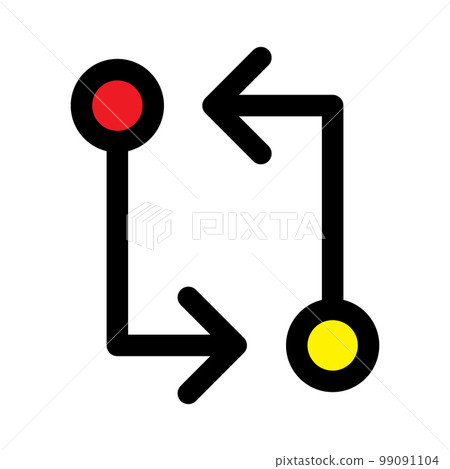 Git compare icon line isolated on white background. Black flat thin icon on modern outline style. Linear symbol and editable stroke. Simple and pixel perfect stroke vector illustration. Git compare icon line isolated on white background. Black flat thin icon on modern outline style. Linear symbol and editable stroke. Simple and pixel perfect stroke vector illustration. 99091104