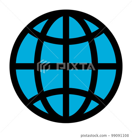 Globe icon line isolated on white background. Black flat thin icon on modern outline style. Linear symbol and editable stroke. Simple and pixel perfect stroke vector illustration. Globe icon line isolated on white background. Black flat thin icon on modern outline style. Linear symbol and editable stroke. Simple and pixel perfect stroke vector illustration. 99091108