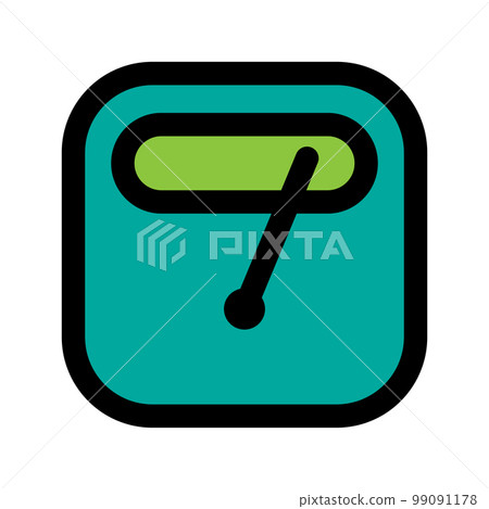 Scale icon line isolated on white background. Black flat thin icon on modern outline style. Linear symbol and editable stroke. Simple and pixel perfect stroke vector illustration. Scale icon line isolated on white background. Black flat thin icon on modern outline style. Linear symbol and editable stroke. Simple and pixel perfect stroke vector illustration. 99091178