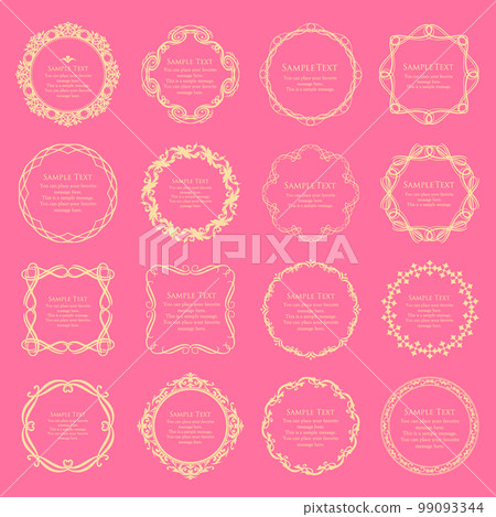 Frame with the image of spring. A luxurious frame design. antique frame. Frame with the image of spring. A luxurious frame design. antique frame. 99093344