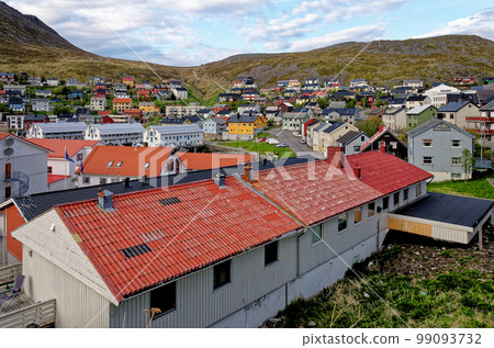 Midsummer viev of Honningsvag - Norway Midsummer viev of Honningsvag - Norway 99093732