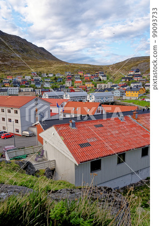 Midsummer viev of Honningsvag - Norway Midsummer viev of Honningsvag - Norway 99093733