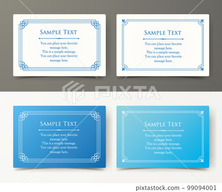 Luxury card design. Antique decorative design. Elegant edge pattern. Luxury card design. Antique decorative design. Elegant edge pattern. 99094001
