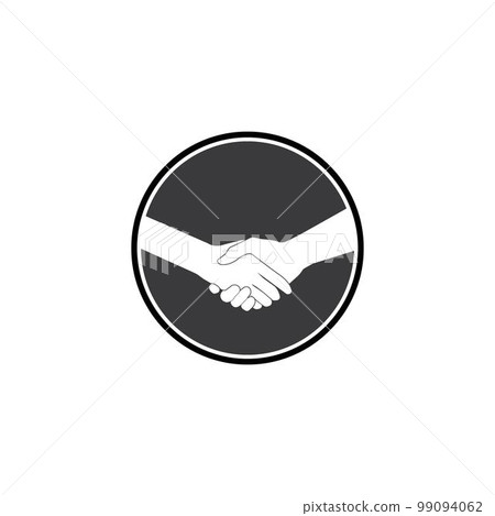 Hand shake logo Hand shake logo 99094062