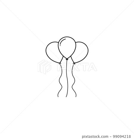 Balloon icon. 99094218