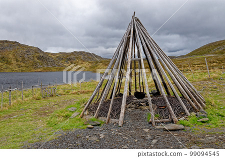 Lavvu - Sami tent in Nordkapp peninsula - Norway 99094545