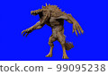 A furious crocodile he has a mouth. 3d rendering 99095238
