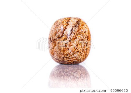 Macro mineral rock jasper landscape sandy on white background Macro mineral rock jasper landscape sandy on white background 99096620