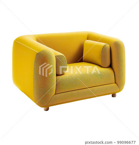 Modern Sofa Isolated Illustration Generative AI 99096677