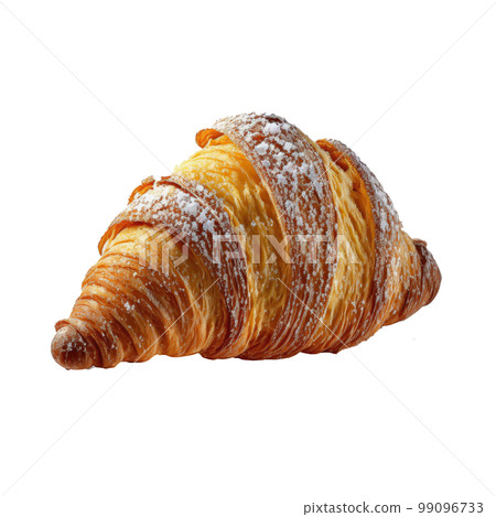 Fresh Croissant Isolated Illustration Generative AI 99096733