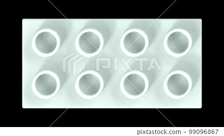 Mint Blue Green Lego Block Isolated on a Black Background. Mint Blue Green Lego Block Isolated on a Black Background. 99096867