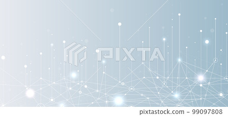 Big data background. Social network concept with connected lines and dots 99097808